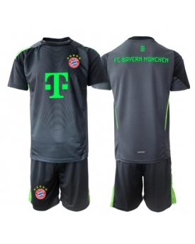 Billige Fotballdrakt Bayern Munich Keeper Replika Bortedraktsett Barn 2025-26 Kortermet (med bukser)